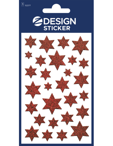 Kleeppildid Z-Design 52277 punased tähed