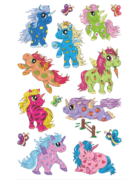 Stickers Z-Design CHR Glitter  1sh