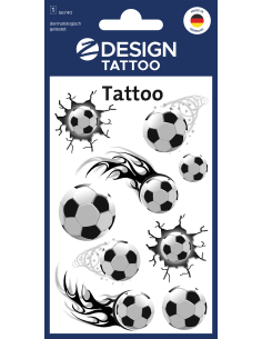 Kleeppildid Z-Design 56740 Tattoo jalgpallid