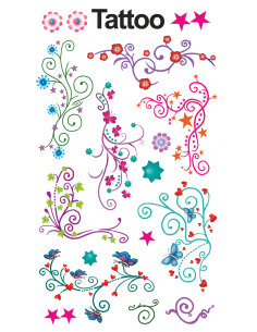 Kleeppildid Z-Design 56749 Tattoo liled 2