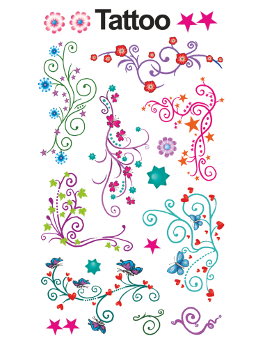 Kleeppildid Z-Design 56749 Tattoo liled