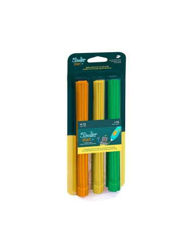 3D-pliiatsi 3Doodler Start+ täiteplastik 75tk/pk oranž/kollane/roheline