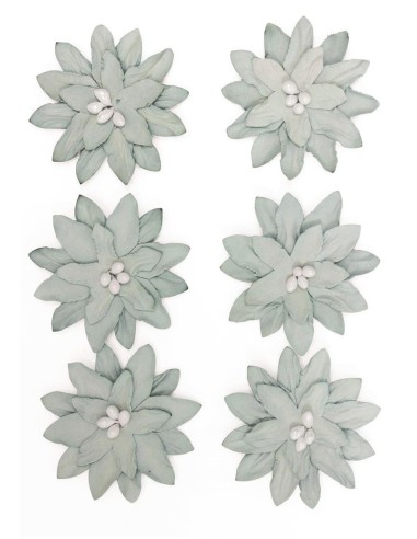 Paberlilled DAHLIA isekleepuvad, 6tk/pk, hall