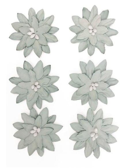 Paberlilled DAHLIA isekleepuvad, 6tk/pk, hall