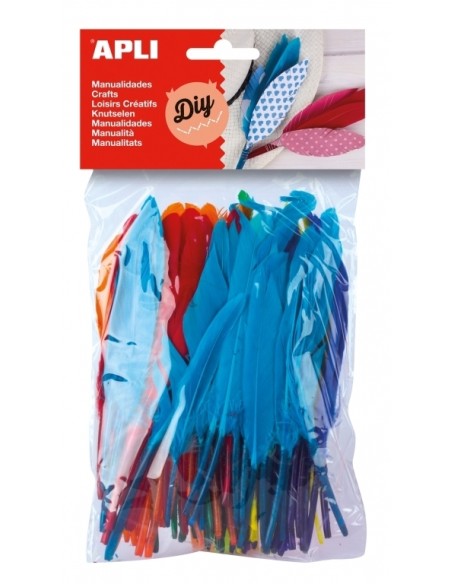 Soft Fleece Feathers, 100pcs assorted. Colors