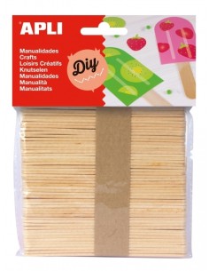 Pulgad puidust Apli 50tk naturaalsed