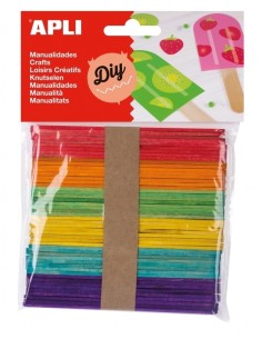 B.WOODEN STICKS COLORS 50U