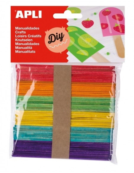 B.WOODEN STICKS COLORS 50U