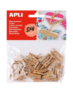 Pesupulgad Apli 45tk naturaalsed
