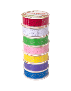 Dekoreerimisteip deVENTE Mustrid 18mmx1m assortii