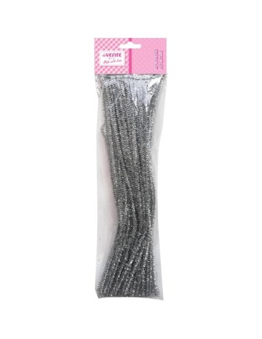 Karvatraat deVENTE Glitter 6mm 30cm 30tk/pk hõbe