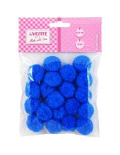 Karvapallid deVENTE 25mm 20tk sinine