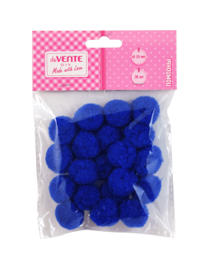 Karvapallid deVENTE 25mm 20tk sinine