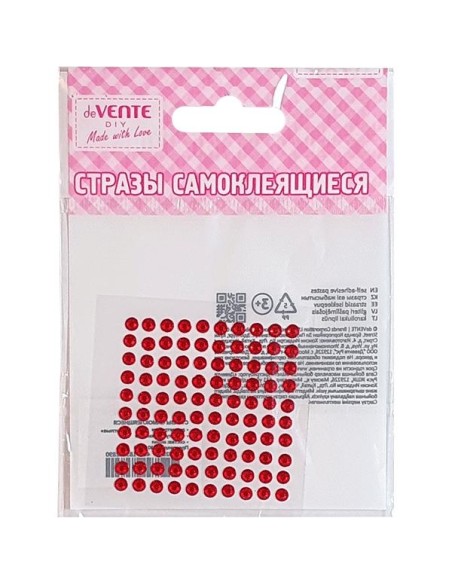 Kleebitavad kristallid deVENTE täpid 4mm punased