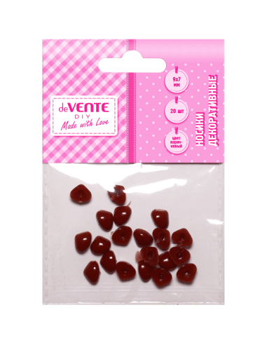 Ninad deVENTE 9x7mm, 20tk/pk, pruunid
