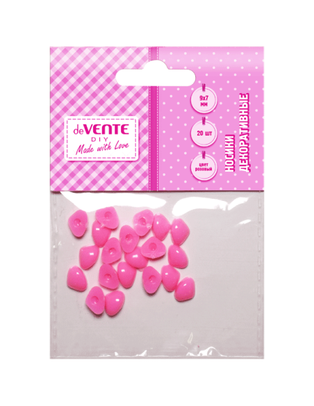 Ninad deVENTE 9x7mm, 20tk/pk, roosad