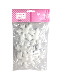 Stüropor kujud deVENTE lumehelbed, 70x11mm, 6tk
