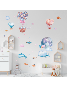 Kleebised deVENTE Love in the air, dekoratiiv, 45x30cm 4tk/pk