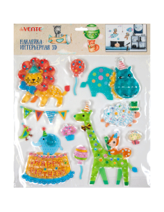 Dekoratiivsed 3D kleepsud deVENTE Happy Birthday 30.5x30.5cm