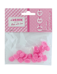 Ninad deVENTE 10x14mm, 20tk/pk, roosad