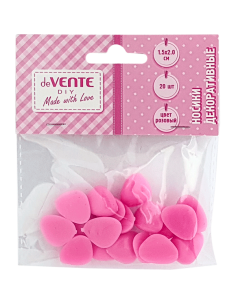 Ninad deVENTE 15x20mm, 20tk/pk, roosad