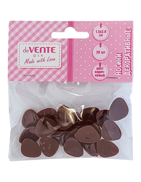 Ninad deVENTE 15x20mm, 20tk/pk, pruunid
