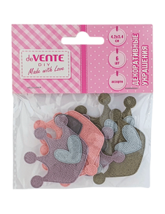 Dekoratiivsed elemendid deVENTE Kroonid 42x54mm riiest 6tk/pk
