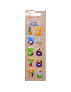 Dekoratiivsed 3D kleepsud deVENTE Funny Numbers 4.9x16cm