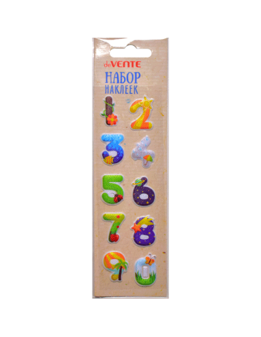 Dekoratiivsed 3D kleepsud deVENTE Funny Numbers 4.9x16cm