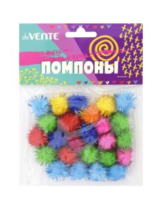 Karvapallid deVENTE 20mm 25tk glitteriga assortii