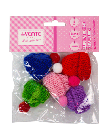 Dekoratiivsed elemendid deVENTE müts 35x43mm 5tk/pk