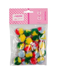 Karvapallid deVENTE 25mm 20tk eriväriline