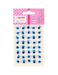 Silmad deVENTE 40tk ümarad 10mm sinised