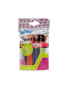 Liimipüstoli liimipulk Rapid 7mmx100mm 20tk/pk assortii