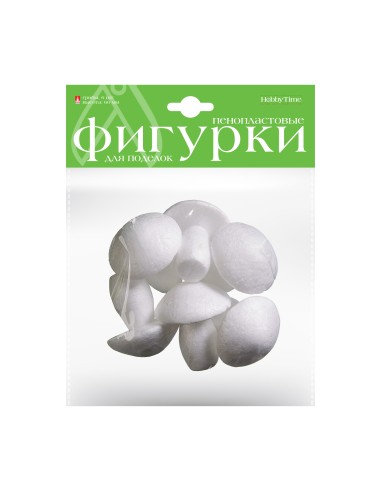 Styrofoam shapes for hobby.Mashrooms 60MM, 6pcs
