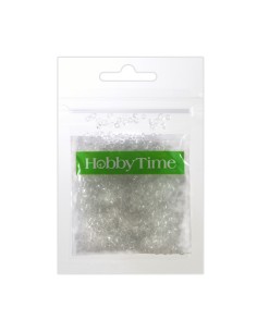 Helmed, ümmargused, läbipaistvad, 2mm 10g, hõbe värv nr 1