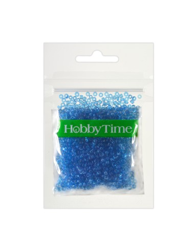 Helmed, ümmargused, läbipaistvad, 2mm 10g, helesinine #3