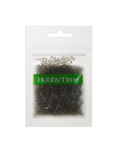 Helmed, ümmargused, läbipaistvad, 2mm 10g, hall #10