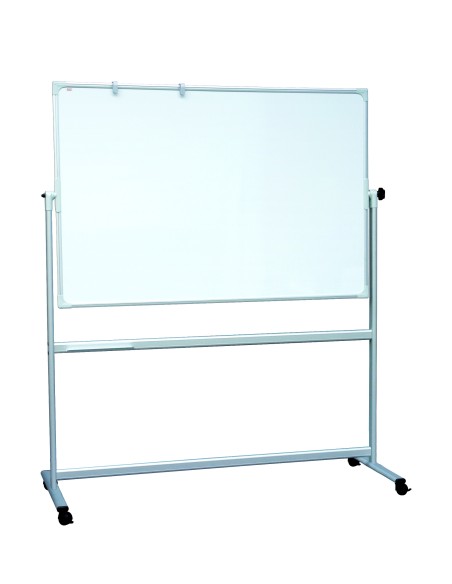 Valge magnettahvel 2x3 ratastel 100x150cm, kahepoolne