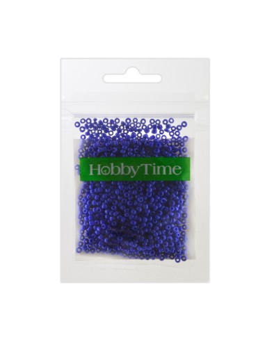 Helmed, ümmargused, läbipaistmatu matt, 2mm 10g, sinine #9