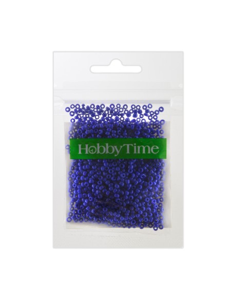 Helmed, ümmargused, läbipaistmatu matt, 2mm 10g, sinine #9