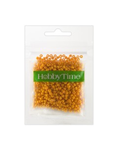 Beads, round, opaque matte, 2MM. 10G, orange #10