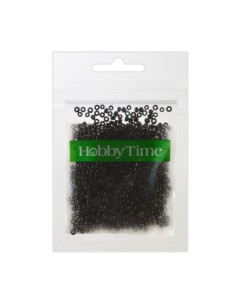 Beads, round, opaque matte, 2MM. 10G, black #11