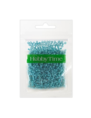 Beads, round, opaque matte, 2MM. 10G, turquoise #12