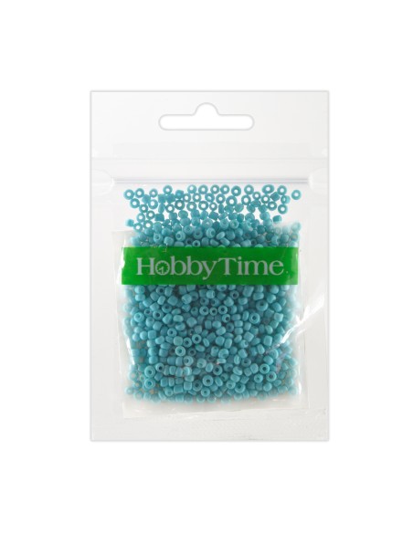Helmed, ümmargused, läbipaistmatu matt, 2mm 10g, türkiissinine #12