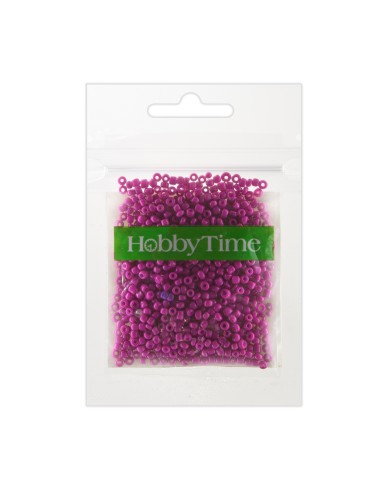 Beads, round, opaque matte, 2MM. 10G, pink #14