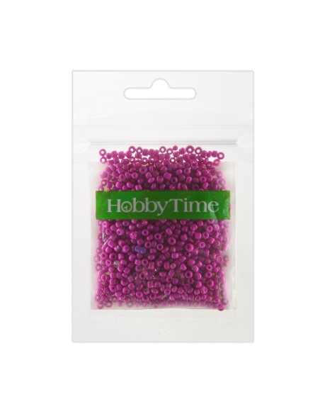 Beads, round, opaque matte, 2MM. 10G, pink #14