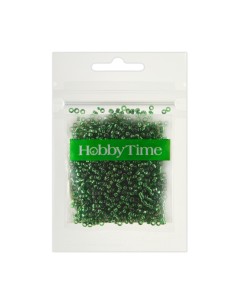Beads, round, metallized, 2MM. 10G, green #6