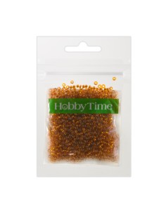 Beads, round, metallized, 2MM. 10G, orange #8