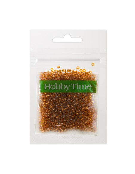 Helmed, ümmargused, metalliseeritud, 2mm 10g, oranž #8